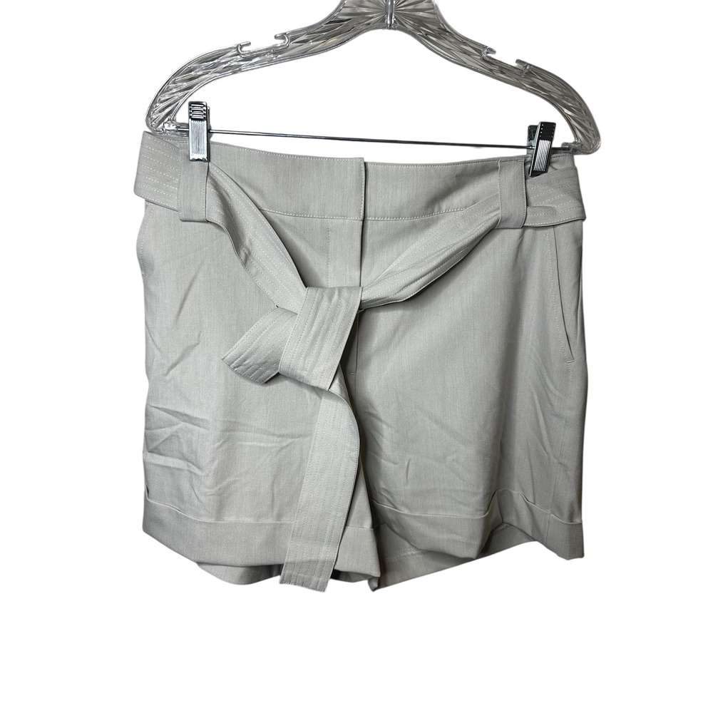 Rachel Zoe Beige Belted Shorts – Size 12 (NWOT)